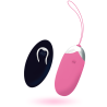 Intense Flippy II huevo vibrador recargable rosa, huevo y mando de frente