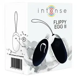 Intense - flippy ii huevo recargable remoto negro
