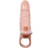 Brave man funda pene anal y clitoris vibrador 16.5 cm natural - 3