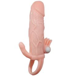 Brave man funda pene anal y clitoris vibrador 16.5 cm natural - - 5