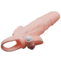 Brave man funda pene anal y clitoris vibrador 16.5 cm natural - - 6