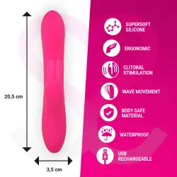 Moressa - ethan efecto wave mas potente vibración premium silicone recargable