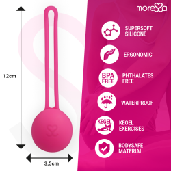 Moressa - osian one entrenamiento suelo pelvico 51gr premium silicona rosa