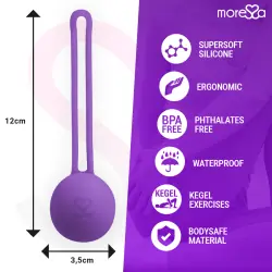 Moressa - osian one entrenamiento suelo pelvico 51gr premium silicona lila