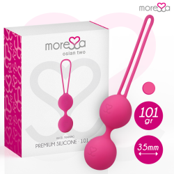 Moressa - osian two entrenamiento suelo pelvico 101gr premium silicona rosa