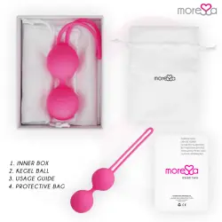 Moressa - osian two entrenamiento suelo pelvico 101gr premium silicona rosa