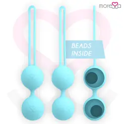 Moressa - osian three entrenamiento suelo pelvico 85 gr premium silicona turquesa
