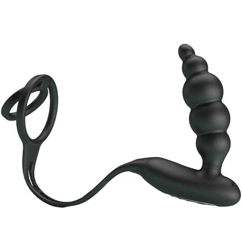 Pretty love bottom - anillos pene con plug vibrador