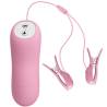 Pinzas para pezones Romantic Wave rosa claro con su mando