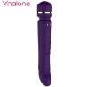 Nalone Yoni, masajeador de doble cabezal morado en vertical