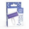 Caja frontal del vibrador de lengua Casual Ring color lila