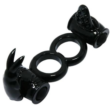 Baile sweet ring anillo doble con rabbit doble - 1