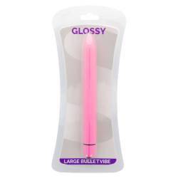Glossy slim vibrador rosa intenso - - 3