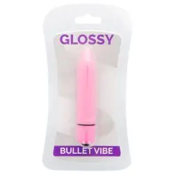 Glossy - thin vibrador rosa intenso