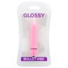 Glossy thin vibrador rosa intenso - 3