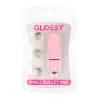Blíster de la bala Glossy Small rosa con sus pilas