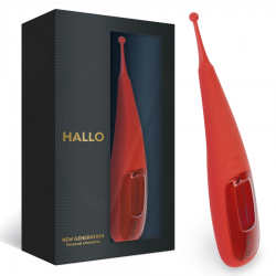 Hallo focus potente vibrador touch rojo