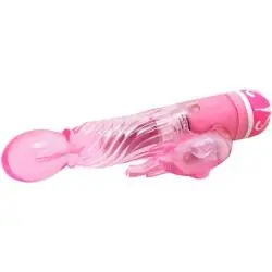 Baile - vibrador multivelocidad con estimulador rosa Baile - vibrador multivelocidad con estimulador rosa