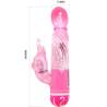 Baile vibrador multivelocidad con estimulador rosa - 5