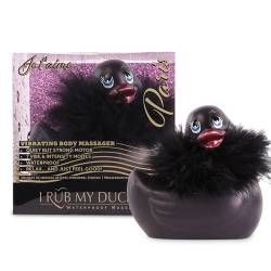 I Rub My Duckie Paris negro junto a su caja