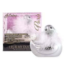 I Rub My Duckie Paris plateado junto a su caja