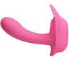 Pretty Love concha con mando, estimulador rosa de perfil