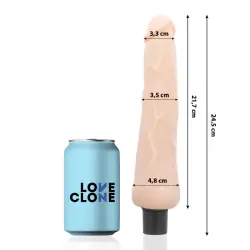 Loveclone - ragnar vibrador realístico self lubrication 24.5 cm -o- 3.5 cm