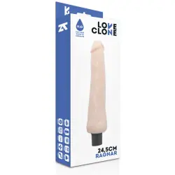 Loveclone - ragnar vibrador realístico self lubrication 24.5 cm -o- 3.5 cm