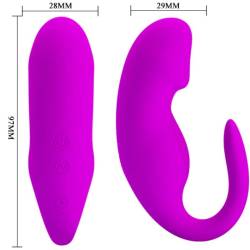 Medidas de vibrador Pretty Love en forma de C