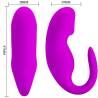Medidas de vibrador Pretty Love en forma de C