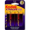 Kodak xtralife pilas alcalinas d lr20 1.5v - 1