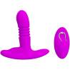 Pretty Love Heather, plug anal fucsia con mando, de frente
