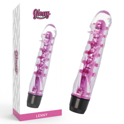 Glossy Lenny rosa con su caja