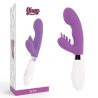 Vibrador rabbit Glossy Elvis lila con su caja