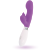 Vibrador rabbit Glossy Elvis lila visto de lado