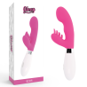 Vibrador rabbit Glossy Elvis rosa con su caja