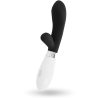 Vibrador rabbit Glossy Jackson negro en otra posición