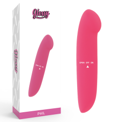 Glossy - phil vibrador rosa Glossy - phil vibrador rosa