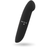 Vibrador Glossy Phil negro visto de lado