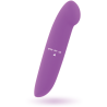 Vibrador Glossy Phil lila visto de lado
