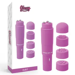Glossy - pocket kurt masajeador lila