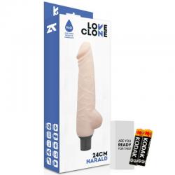 Loveclone harald self lubrication vibrador 24cm