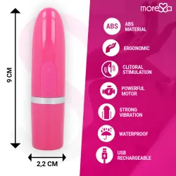 Moressa - ivy masajeador simulador labial de viaje rosa