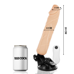 Basecock - vibrador realistico control remoto natural 20cm - - 13