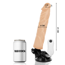 Basecock - vibrador realistico control remoto natural 21cm - - 13