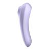 Satisfyer Dual Pleasure malva visto de canto