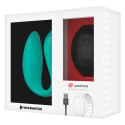 Wearwatch - vibrador dual technology watchme aguamarina / azabache
