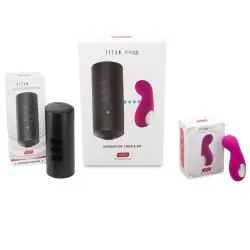 Kiiroo - titan y cliona set parejas lila