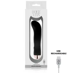 Dolce vita - vibrador recargable two negro 7 velocidades