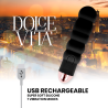 Dolce Vita Six negro, imagen promocional con carga USB y 7 modos de vibración